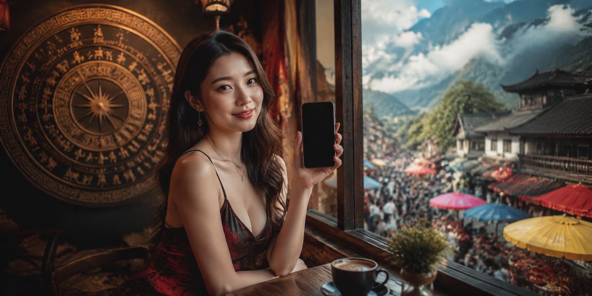 Người dùng Sa Pa uống cà phê buổi sáng và theo dõi kết quả thể thao trực tuyến trên điện thoại